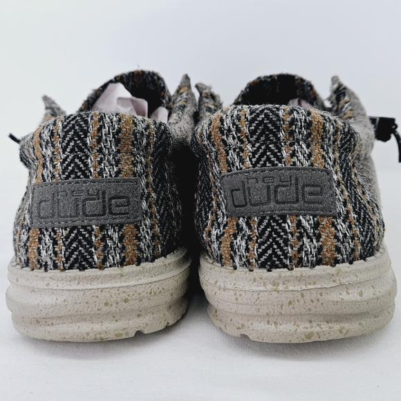 Hey Dude Wally Baja Blanket Slip-On Shoe in Gray Size 10 - Picture 10 of 15